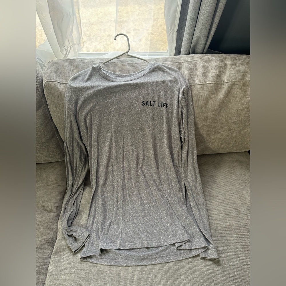 Salt Life Men's Long Sleeve Performance Tee - Gray